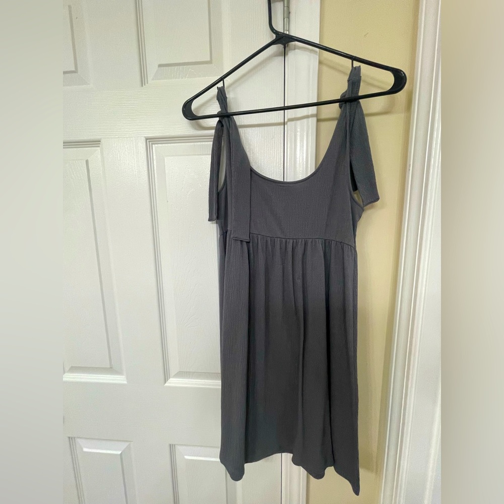 SUMMER DRESS | grey | strappy | flowy